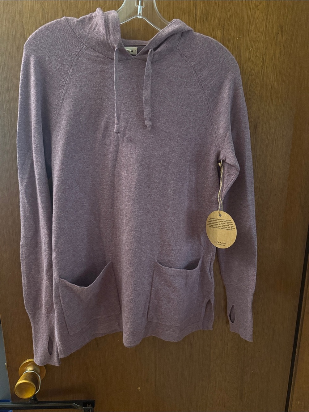 Dakini Women's Hooded Pullover Sweater in Dusty Mauve